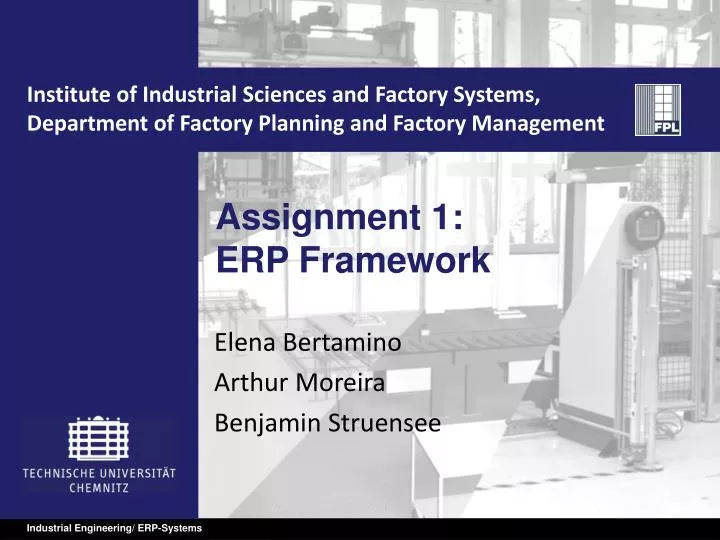 assignment 1 erp framework