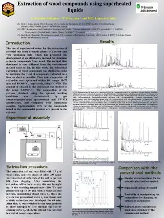 Extraction of wood compounds using superheated liquids