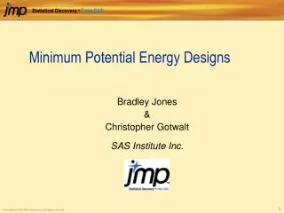 Minimum Potential Energy Designs