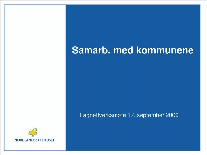 samarb med kommunene