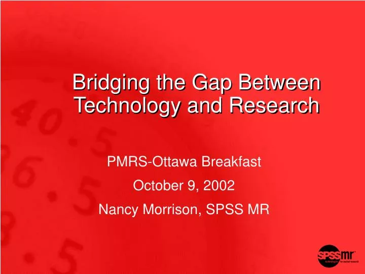 bridging the gap between technology and research