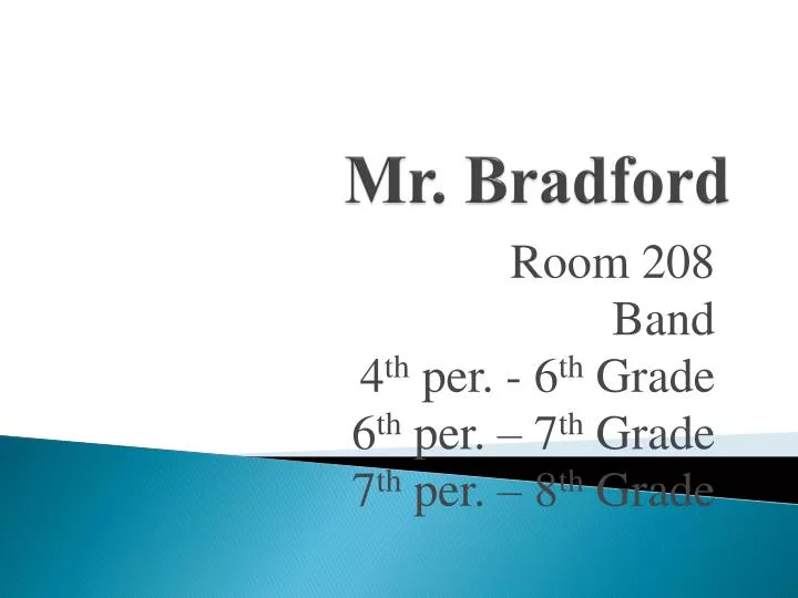mr bradford