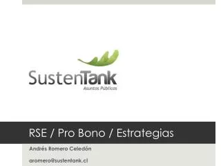 RSE / Pro Bono / Estrategias