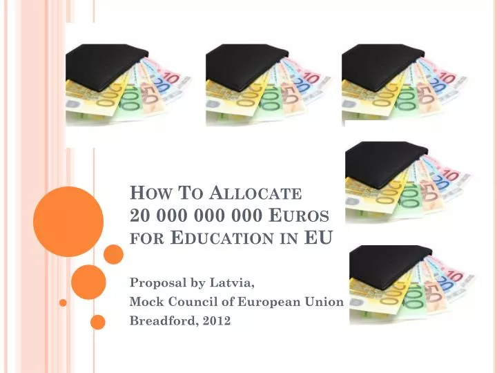 how to allocate 20 000 000 000 euros for education in eu
