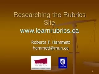 Researching the Rubrics Site learnrubrics