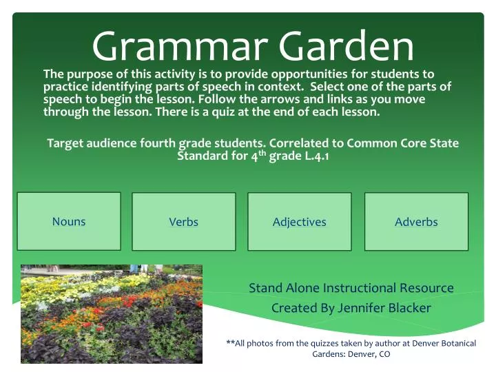 grammar garden
