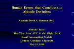 Human Errors that Contribute to Altitude Deviations - slide 1