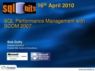 SQL Performance Management with SCOM 2007