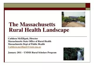 The Massachusetts Rural Health Landscape