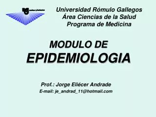 MODULO DE EPIDEMIOLOGIA