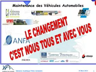 maintenance des v hicules automobiles
