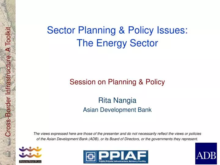 sector planning policy issues the energy sector