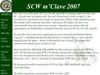 SCW m’Clave 2007