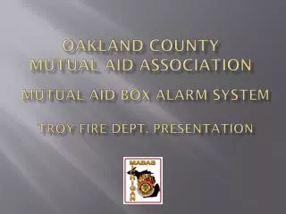 Oakland County mutual aid association