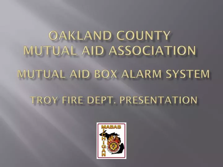 oakland county mutual aid association