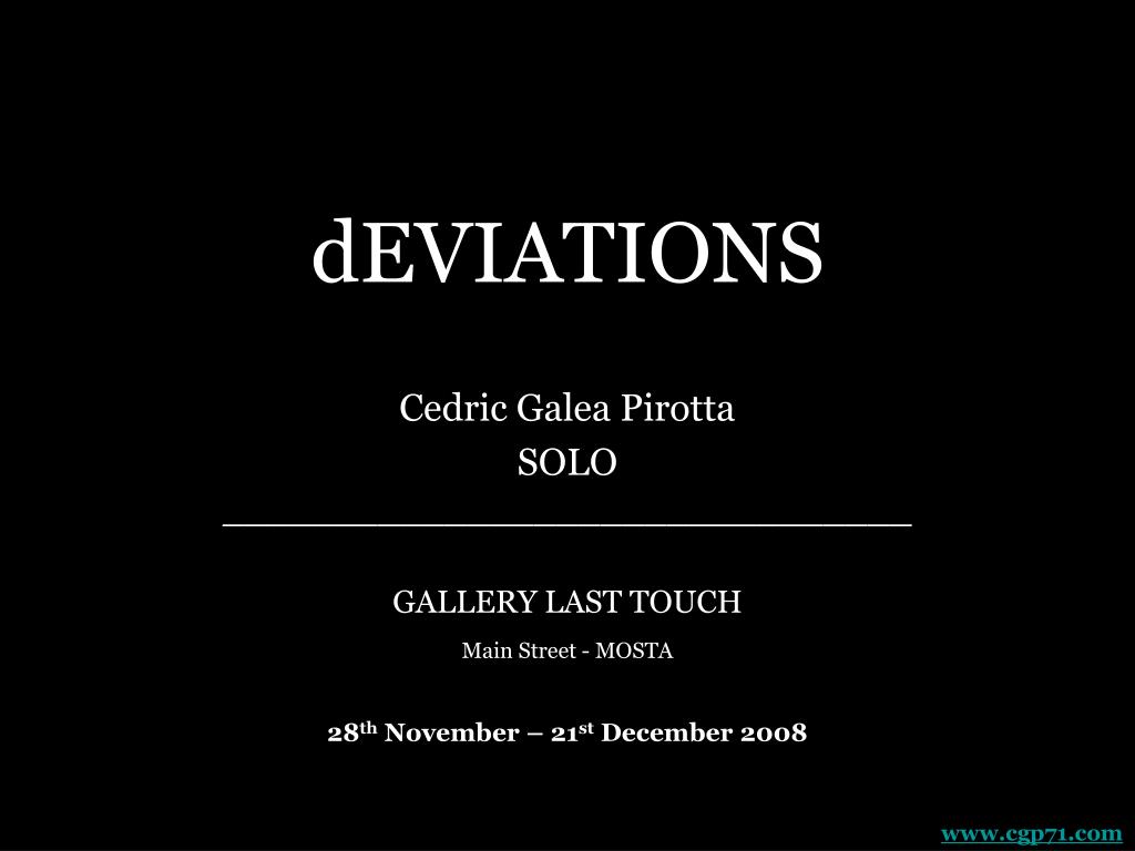 PPT - dEVIATIONS PowerPoint Presentation, free download - ID:6984360