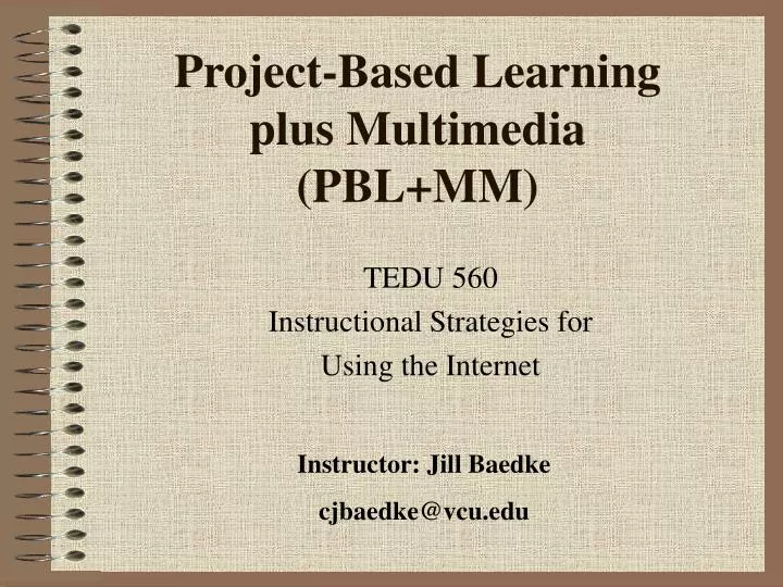 project based learning plus multimedia pbl mm