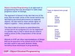 OOP - Object Oriented Programming - slide 1
