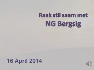 16 april 2014