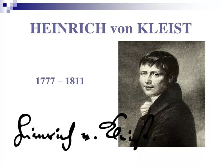 heinrich von kleist