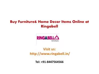 Buy Furniture & Home Decor Items Online at Ringabell