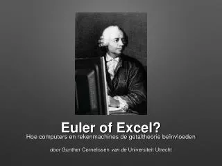 Euler of Excel?