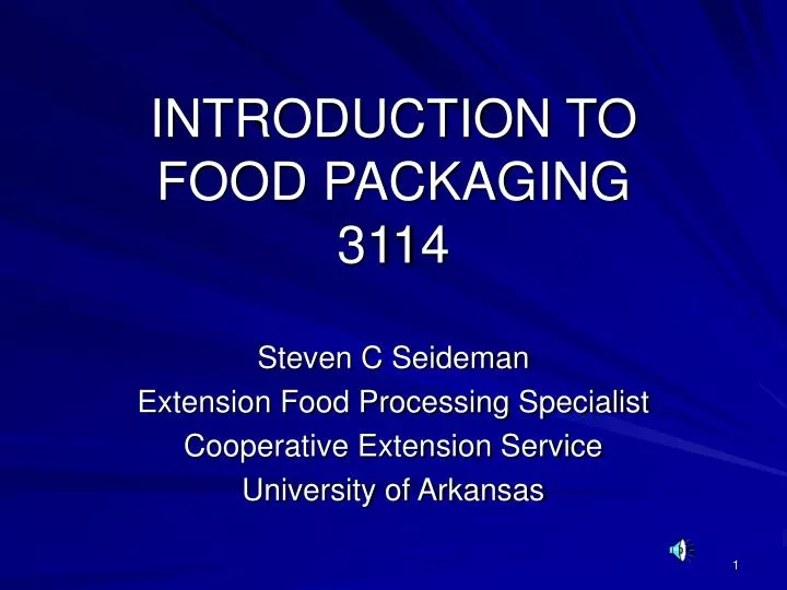 introduction to food packaging 3114