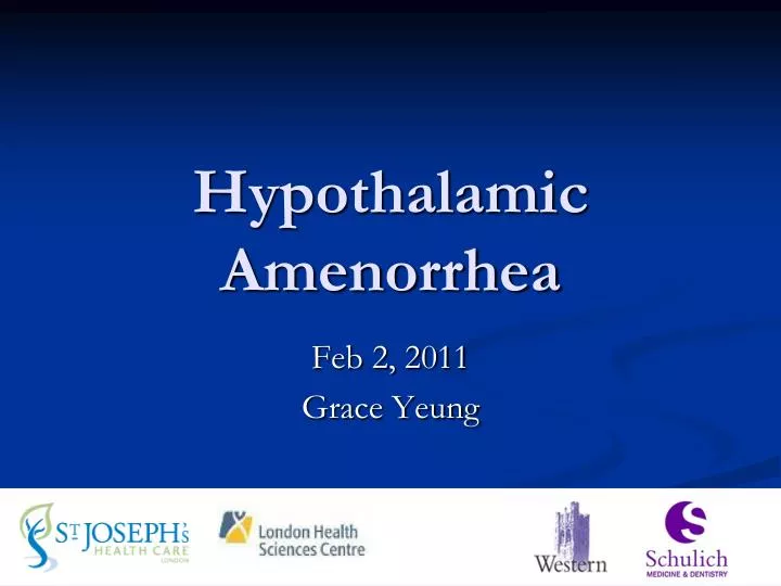 hypothalamic amenorrhea