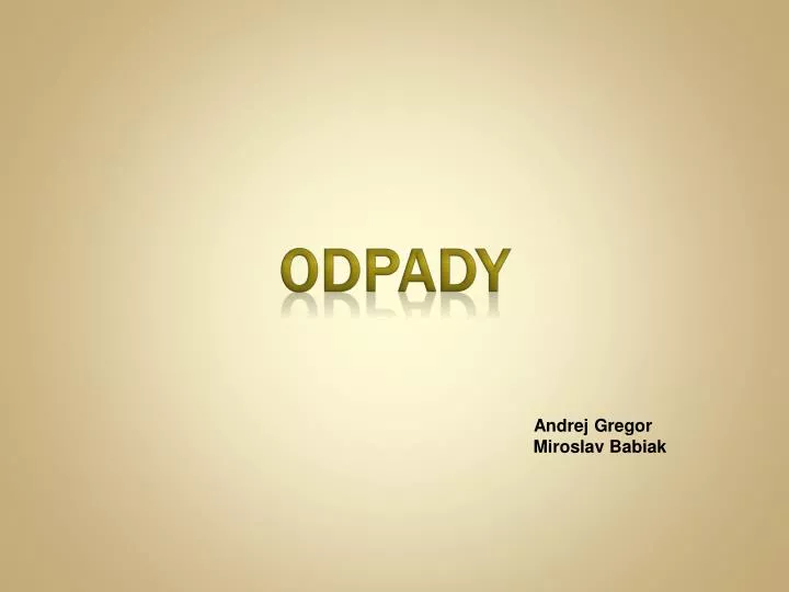 odpady