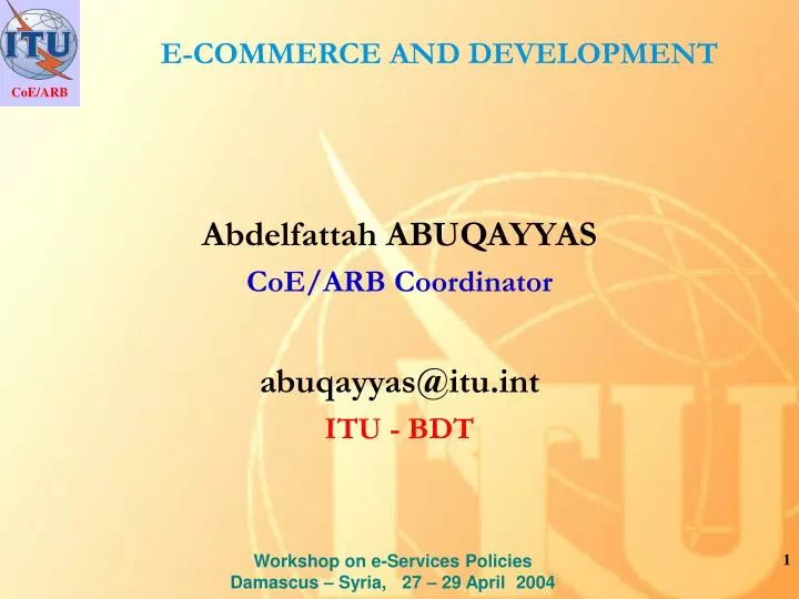 e commerce and development