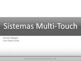 Sistemas Multi-Touch