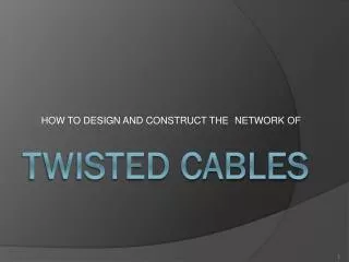 of network how to design and construct the