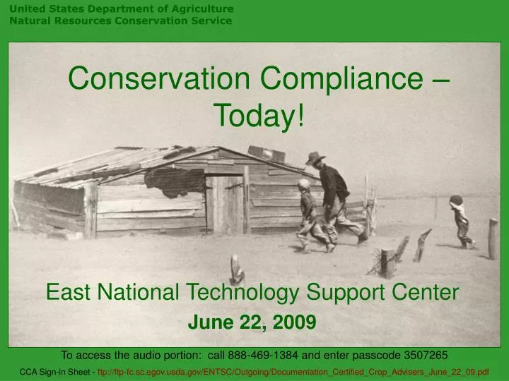 conservation compliance today