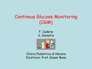continous glucose monitoring cgm