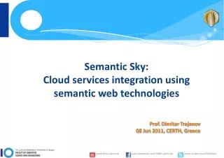 Semantic Sky: Cloud services integration using semantic web technologies