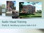 Audio Visual Training - slide 1