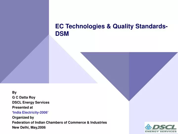ec technologies quality standards dsm