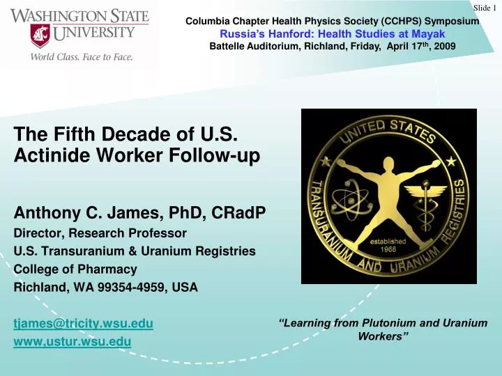 the fifth decade of u s actinide worker follow up