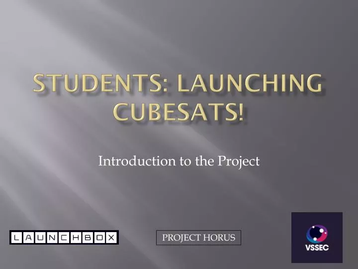 students launching cubesats