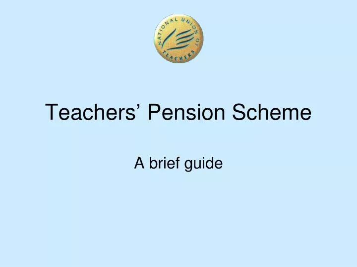 teachers pension scheme