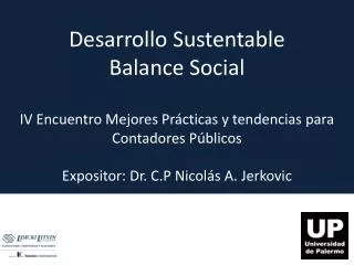 Desarrollo Sustentable Balance Social