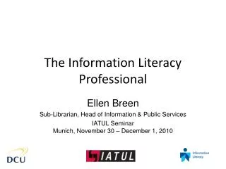 The Information Literacy Professional