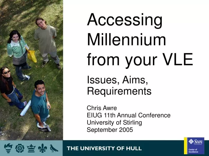 accessing millennium from your vle