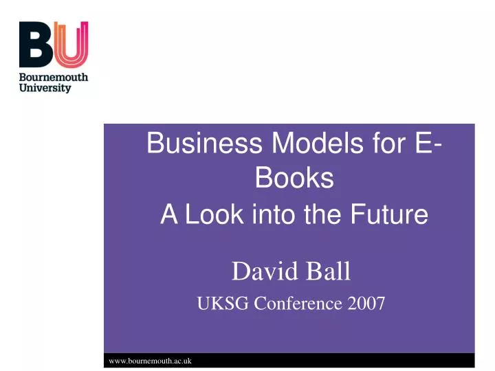 business models for e books a look into the future