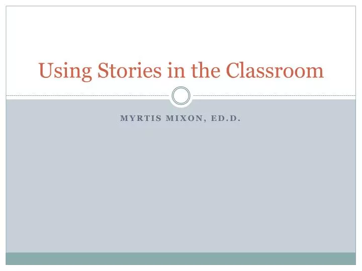using stories in the classroom