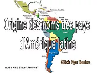 Origine des noms des pays d'Amérique latine