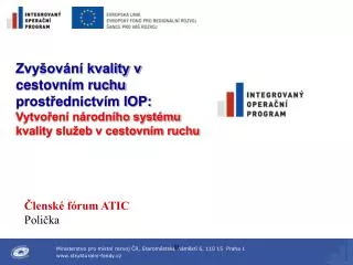 Členské fórum ATIC Polička
