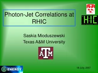 Photon-Jet Correlations at RHIC