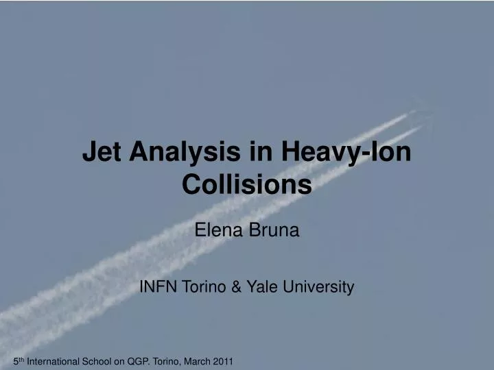 jet analysis in heavy ion collisions