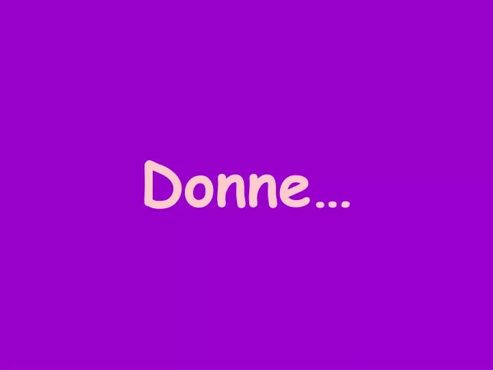 donne